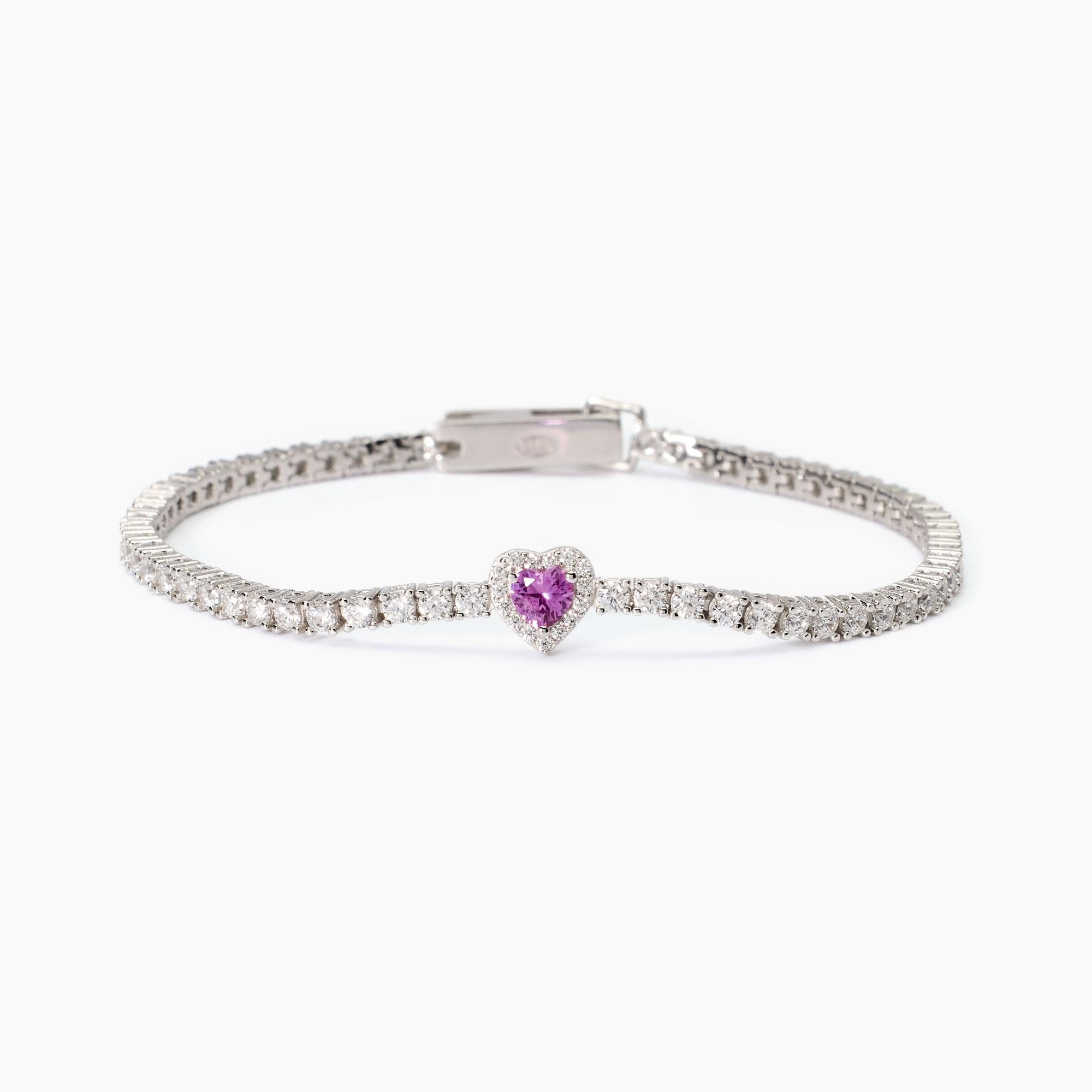 Mabina Donna - Bracelet tennis femme avec tourmaline synthétique LOVE AFFAIR - 533838-16