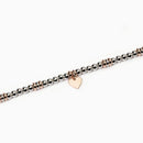 Mabina Donna - Bracciale in argento placcato oro rosa con cuore LITTLE MIX - 533839