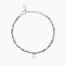 Mabina Donna - Women's silver bracelet with LITTLE MIX four-leaf clover - 533841