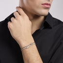 Mabina Uomo - Bracelet tennis homme avec zircons noirs TENNIS CLUB - 533844