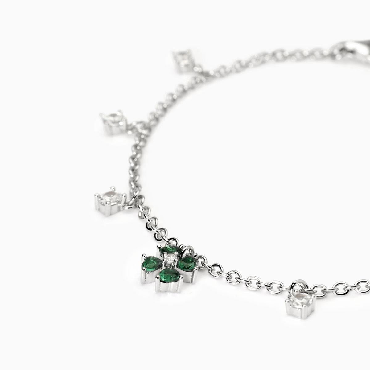 Mabina Donna - Bracciale in argento con quadrifoglio CERCAMI - 533878