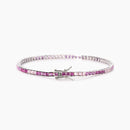 Mabina Woman - Tennis bracelet with synthetic tourmalines TENNIS CLUB - 533880