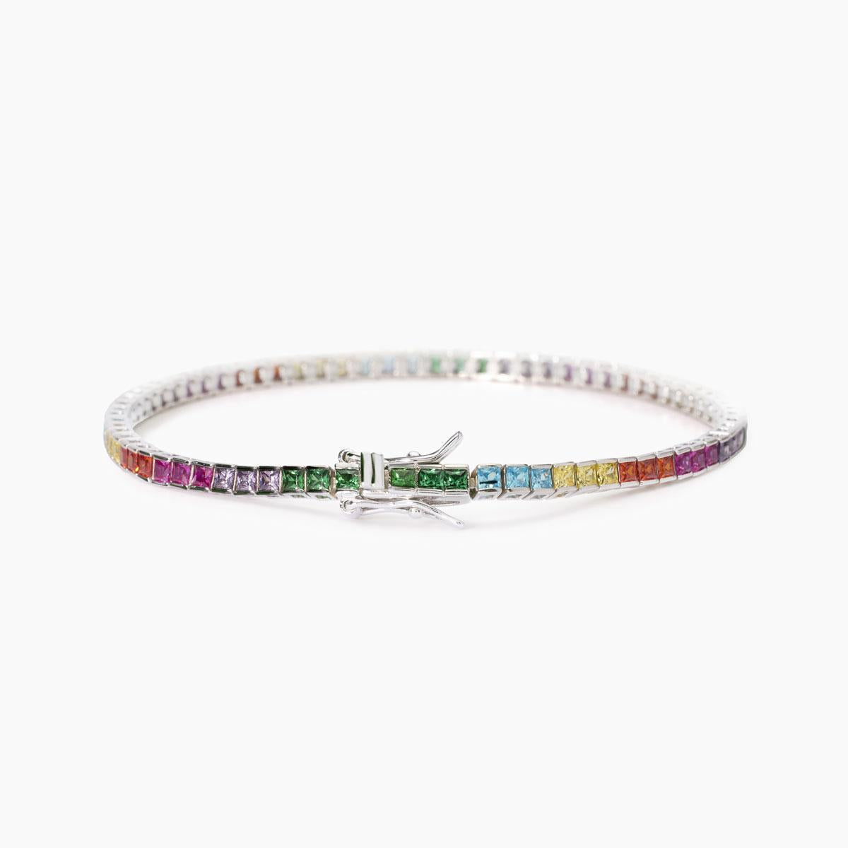 Mabina Woman - Tennis bracelet with multicolor zircons TENNIS CLUB - 533881