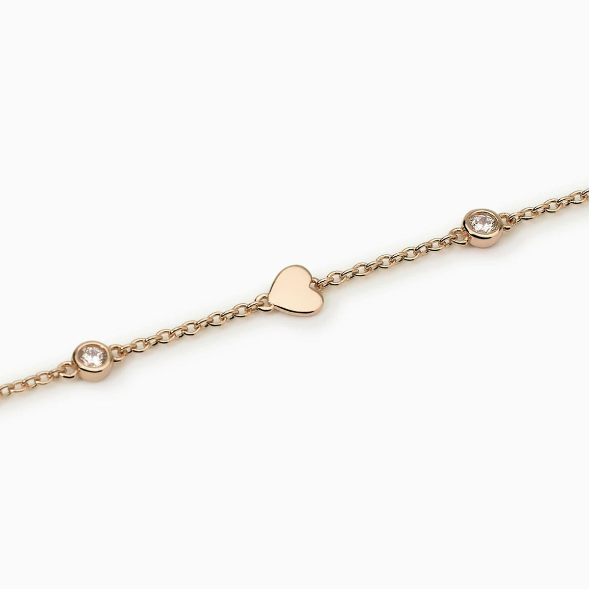 Mabina Donna - Bracciale con cuori e zirconi Sky Love- 533886