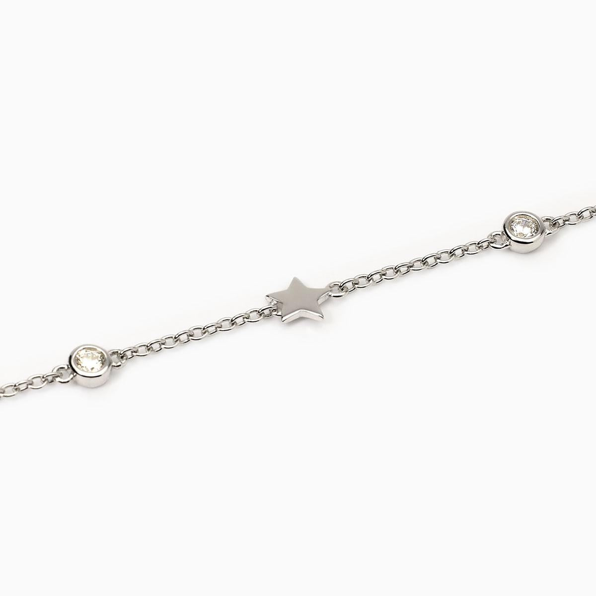 Mabina Woman - Silver bracelet with NARCISO stars - 533888