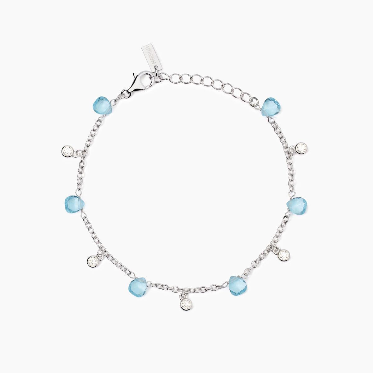 Mabina Donna - Bracciale con elementi in glass azzurro BEAUTY CODE - 533893
