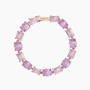 Mabina Woman - Bracelet with pink fusion stone glass SANTORINI - 533899
