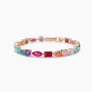 Mabina Woman - Rose gold plated bracelet with fusion stone SANTORINI- 533901