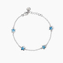 Mabina Junior - Bracciale con stelline azzurre Incanto - 533915