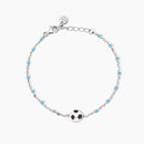 Mabina Junior - Bracciale bimbo con pallone e inserti azzurri W Il Football - 533930