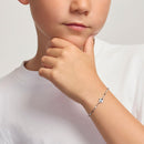 Mabina Junior - Bracciale con pallone e inserti bianchi e neri W Il Football - 533931