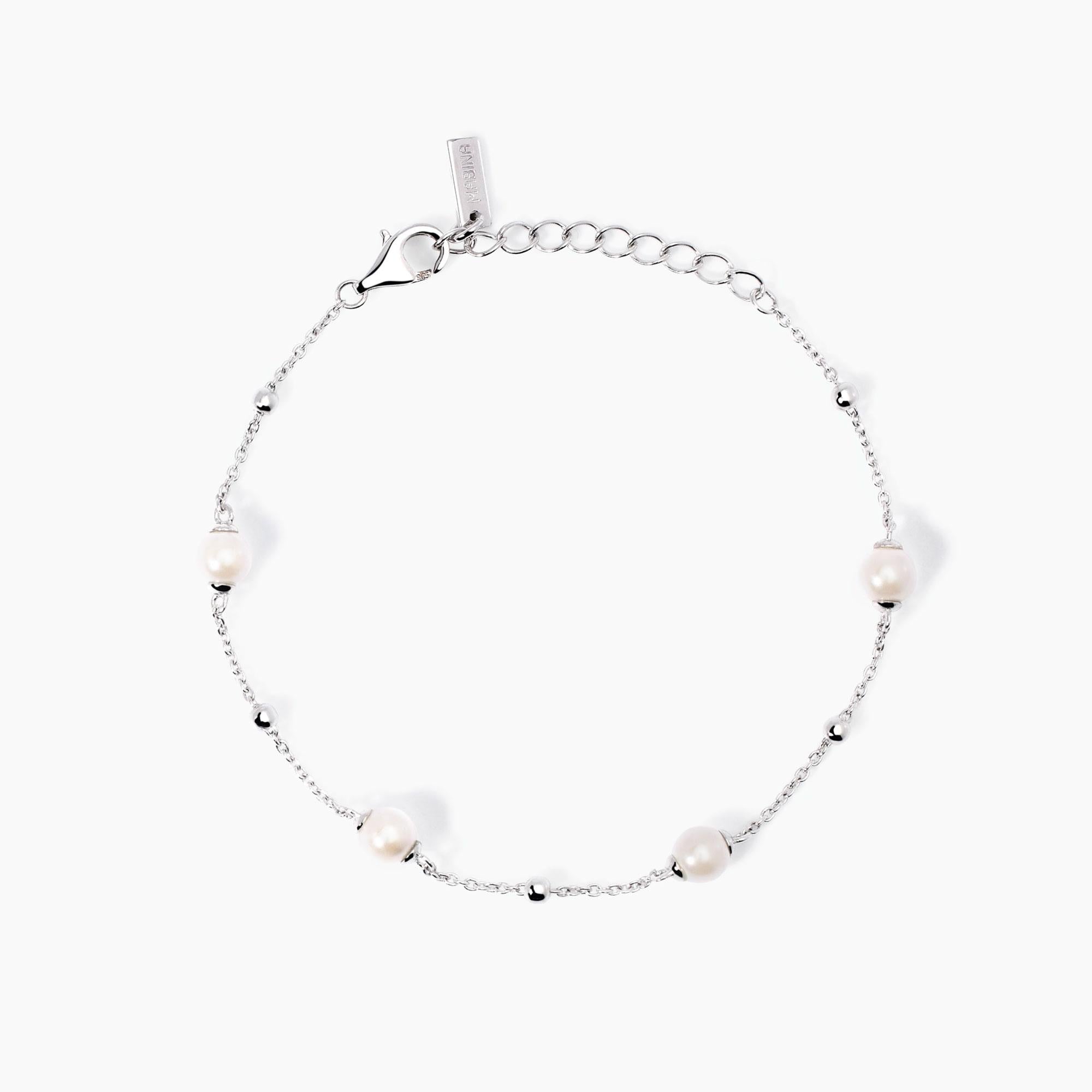 Mabina Donna - Bracciale in argento con perle conchiglia Duchessa - 533938