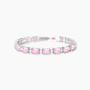 Mabina Donna - Bracciale in argento con zirconi rosa Battito - 533939-18