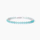 Mabina Donna - Bracciale tennis con fusion stone glass azzurro Non Sarà Un'avventura - 533947-18