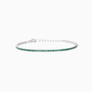 Mabina Donna - Bracciale tennis con smeraldi sintetici Mini Tennis - 533959