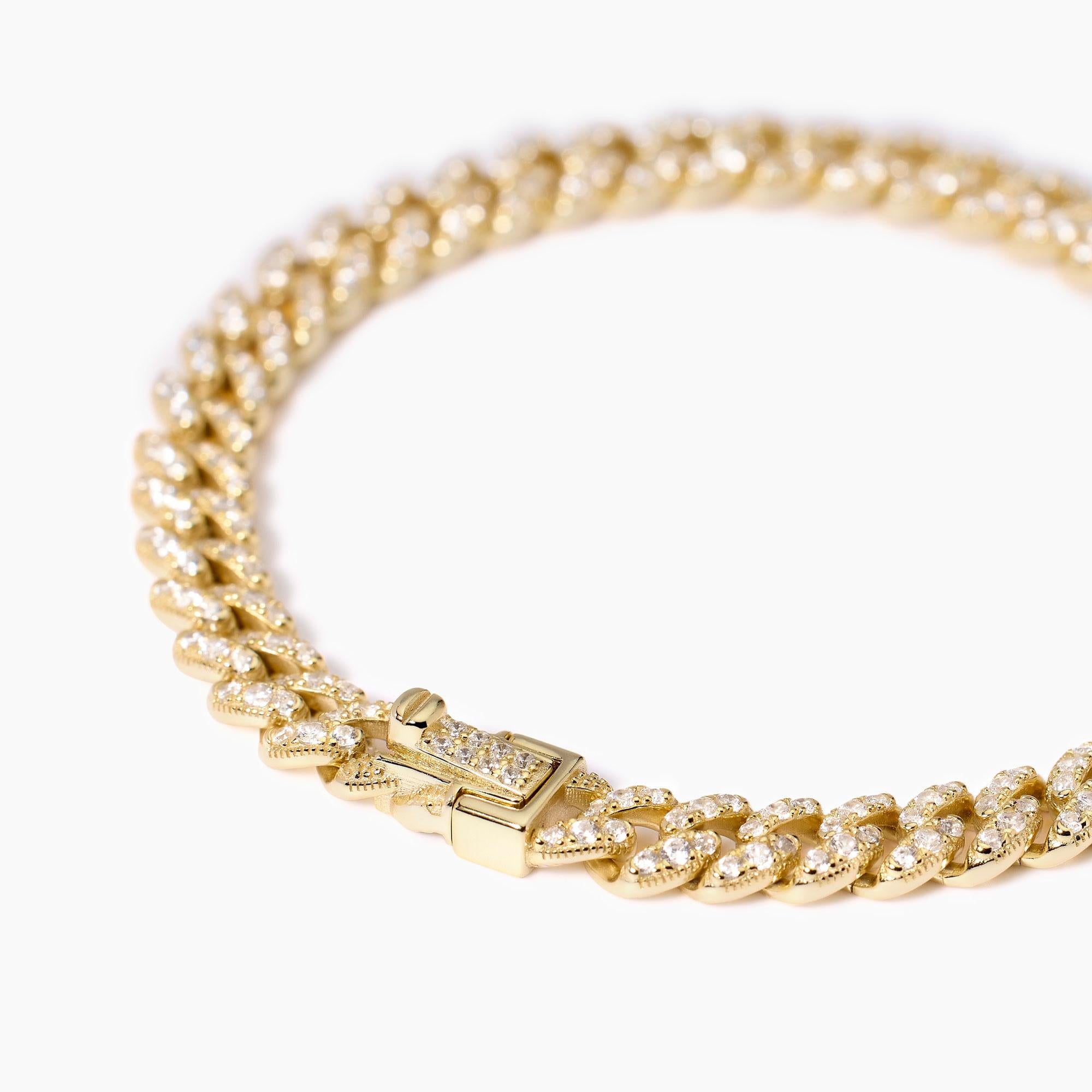 Mabina Donna - Bracciale placcato oro con catena groumette Privilegio - 533963-17