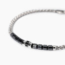 Mabina Uomo - Bracciale uomo con ematite grigia Ready- 533977