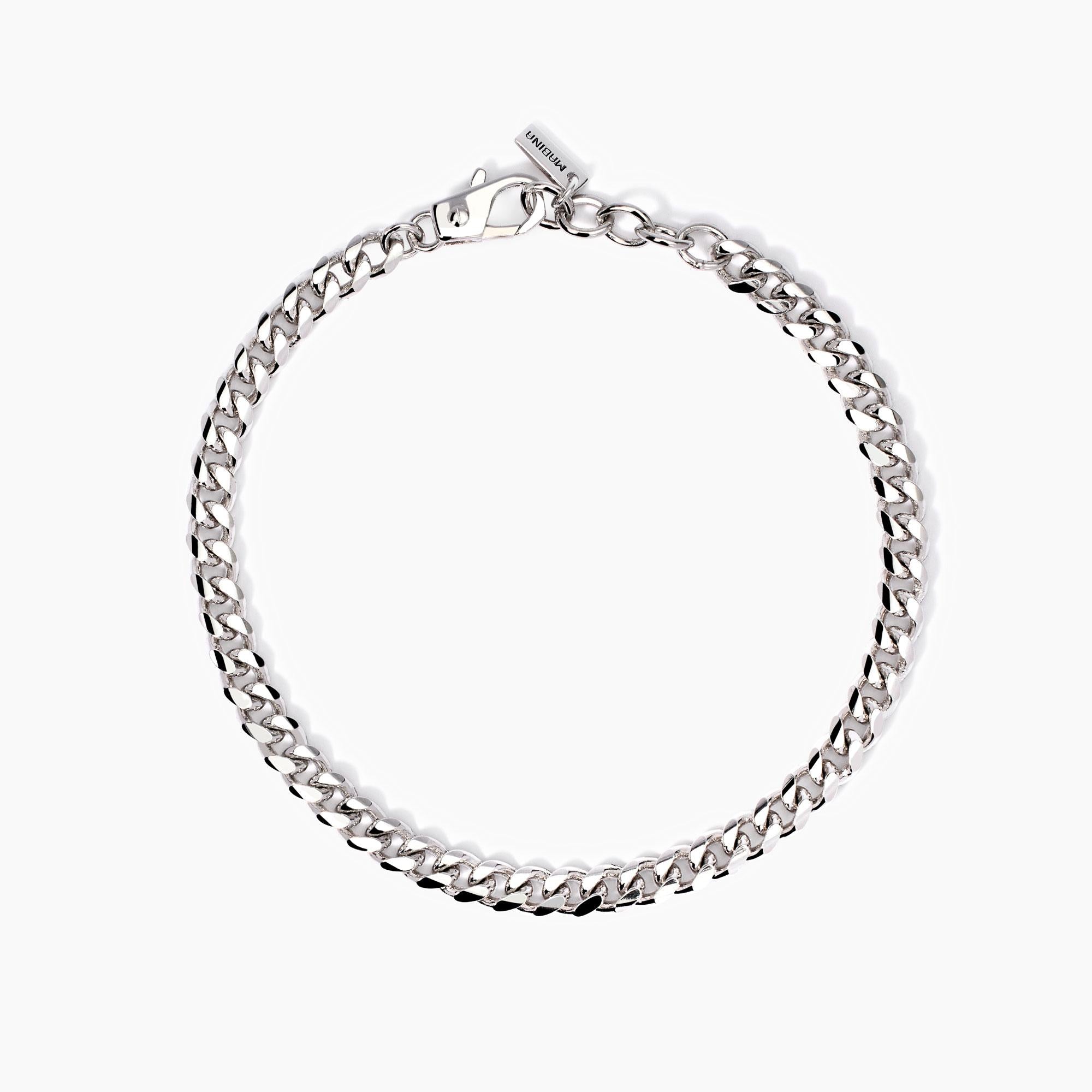 Mabina Uomo - Bracciale uomo con catena groumette Denim - 533980