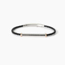 Mabina Uomo - Bracciale in lab leather con piastra Smarter - 534000