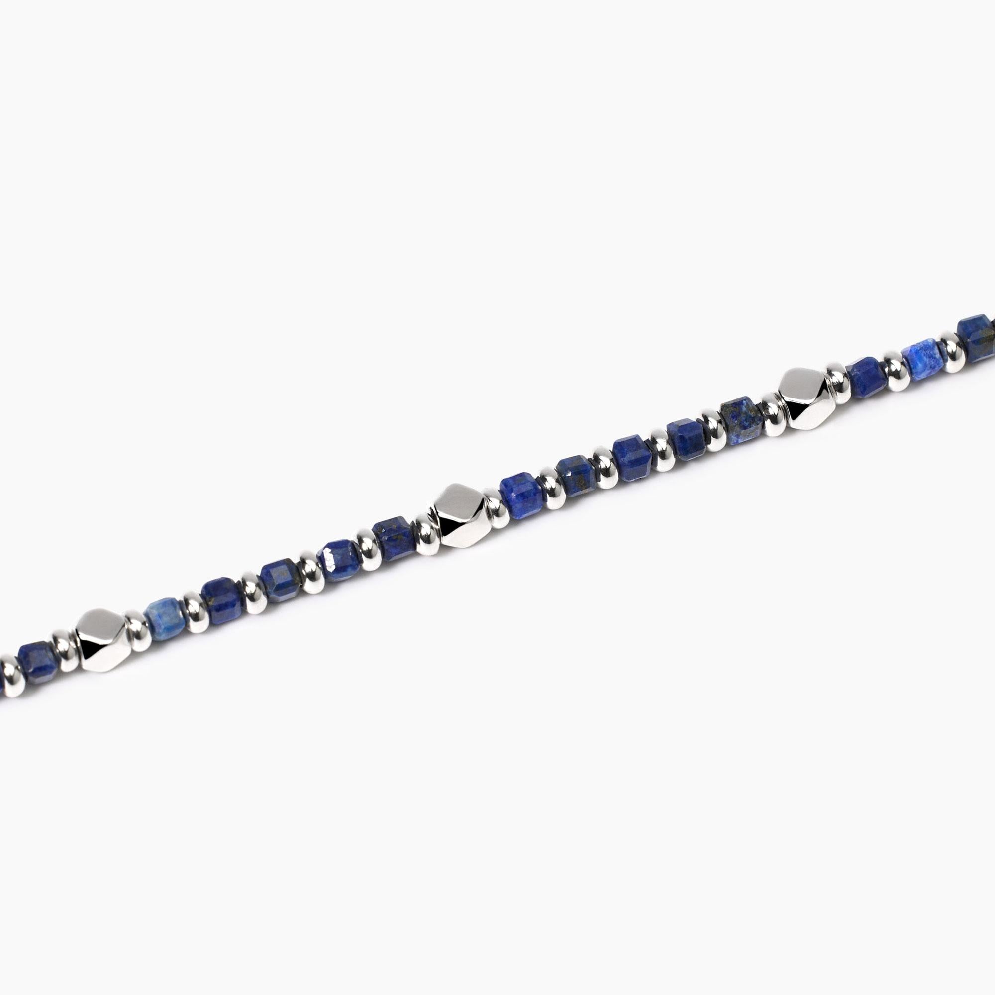 Mabina Uomo - Bracciale da uomo in argento e sodalite blu California - 534005