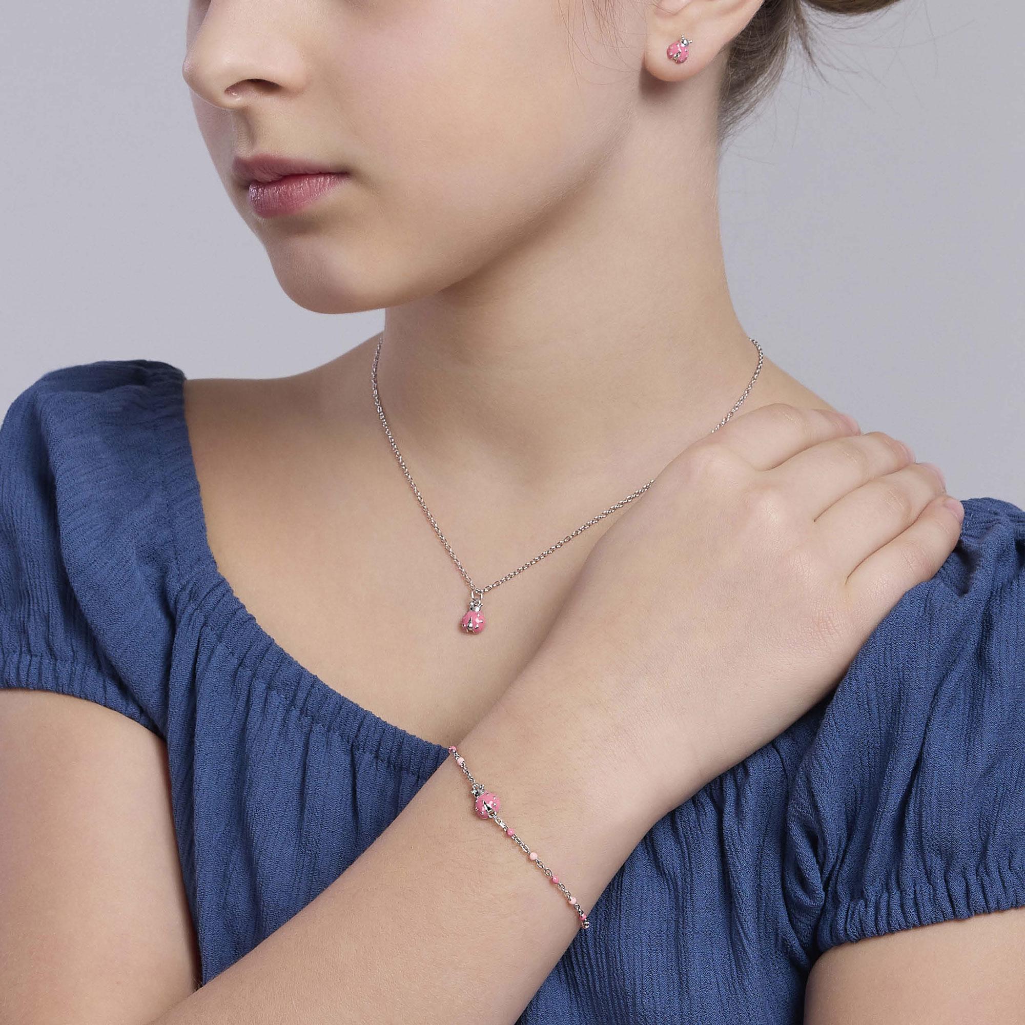 Mabina Junior - Bracciale da bimba con coccinella Fortunella - 534025