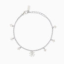Mabina Donna - Bracciale con ciondoli in zircone e quadrifoglio Cercami - 534054