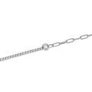 Mabina Donna - Bracciale a groumette e a catena in argento e diamanti lab-grown, 0.09ct - 534068