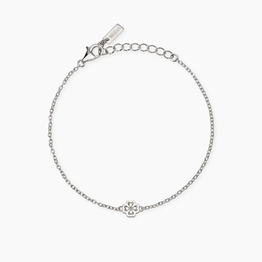 Mabina Donna - Bracciale quadrifoglio in argento e diamanti lab-grown, 0.04ct - 534070