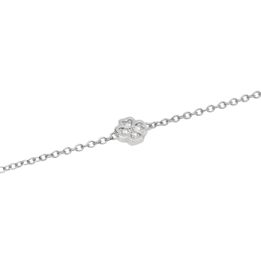 Mabina Donna - Bracciale quadrifoglio in argento e diamanti lab-grown, 0.04ct - 534070