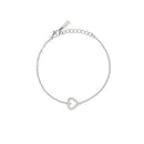 Mabina Donna - Bracciale cuore in argento e diamanti lab-grown, 0.18ct - 534071