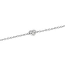 Mabina Donna - Bracciale cuore in argento e diamanti lab-grown, 0.08ct - 534072