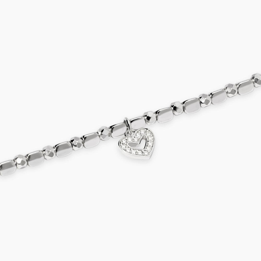 Mabina Donna - Bracciale in argento con sfere e ciondolo cuore - 534097