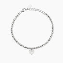 Mabina Donna - Bracciale in argento con sfere e ciondolo cuore - 534097