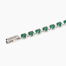Mabina Donna - Bracciale con smeraldi sintetici CHAPEAU - 534108