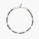 Mabina Uomo - Bracciale regolabile con bambù e sfere di ematite ROCKET - 534117