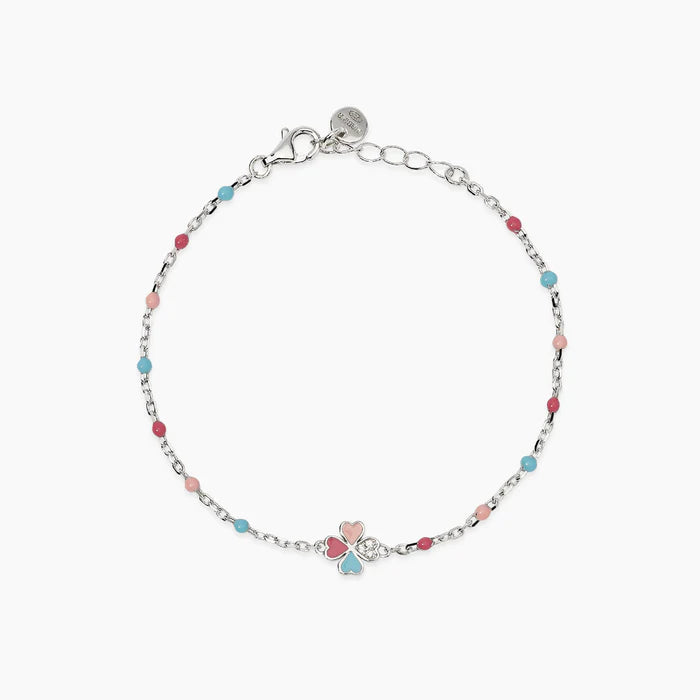 Mabina Junior - Bracciale multicolor bambina con quadrifoglio - CERCAMI - 534126