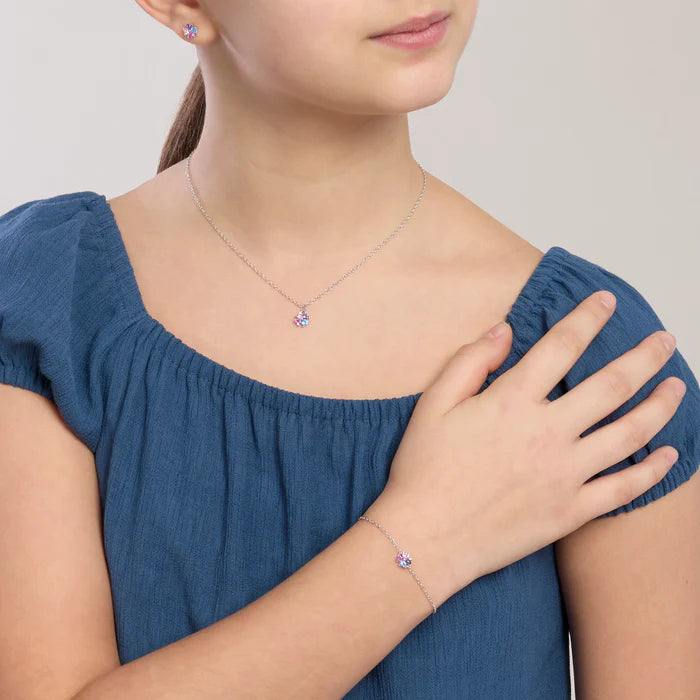Mabina Junior - Bracciale bambina con quadrifoglio multicolor - QUATTRO DESIDERI - 534129