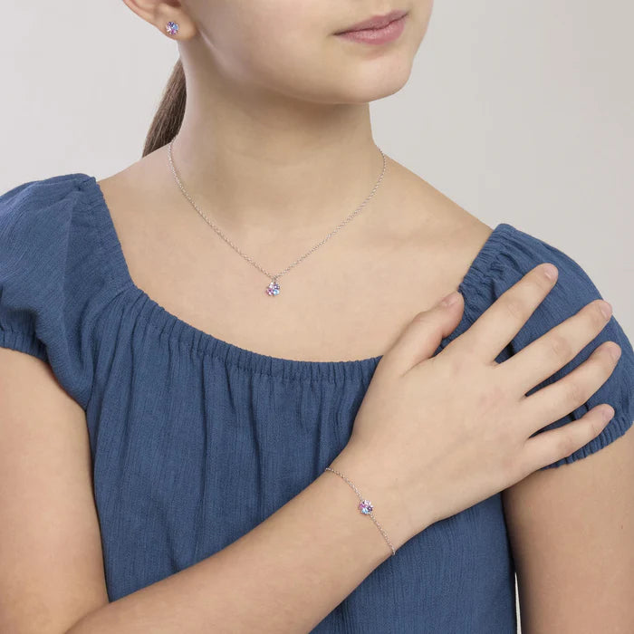 Mabina Junior - Bracciale bambina con quadrifoglio multicolor - QUATTRO DESIDERI - 534129