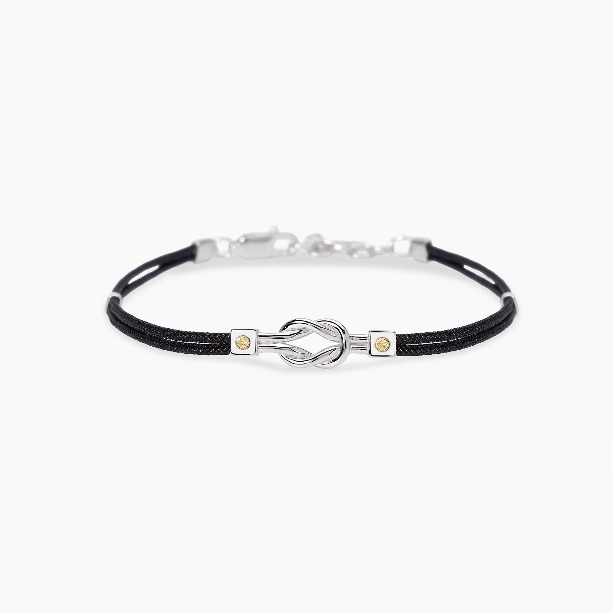 Mabina Uomo - Bracciale in nylon con nodo centrale da uomo IL MARINAIO - 534143
