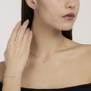 Mabina Donna - Bracciale in argento con catena forzatina e cuore VOILÀ - 534168