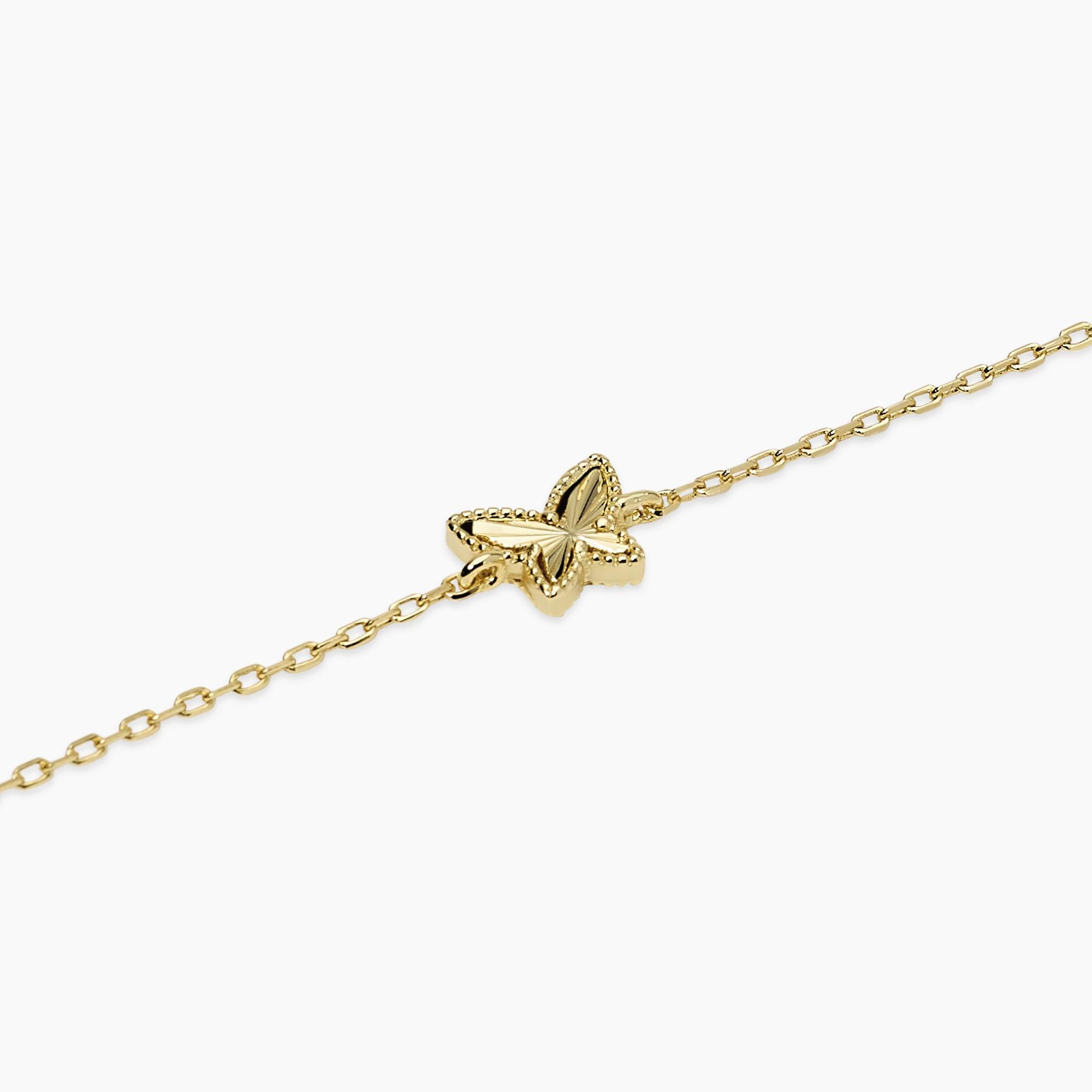 Mabina Donna - Bracciale in argento dorato con farfalla VOILÀ- 534169