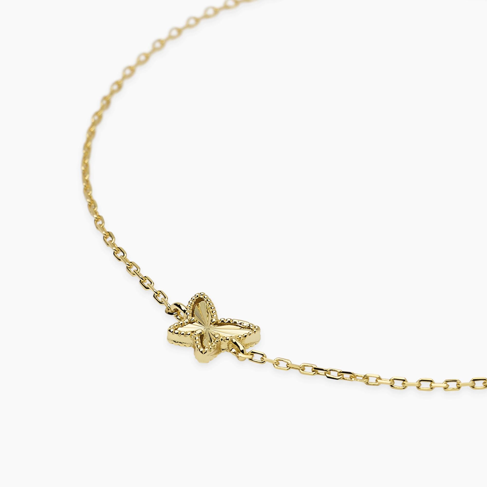 Mabina Donna - Bracciale in argento dorato con farfalla VOILÀ- 534169