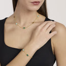 Mabina Donna - Bracciale in argento dorato con pietre multicolor GIULIETTA - 534173