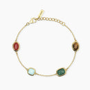 Mabina Donna - Bracciale in argento dorato con pietre multicolor GIULIETTA - 534173