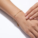 Mabina Donna - Bracciale in argento dorato con diamanti lab grown - 534178