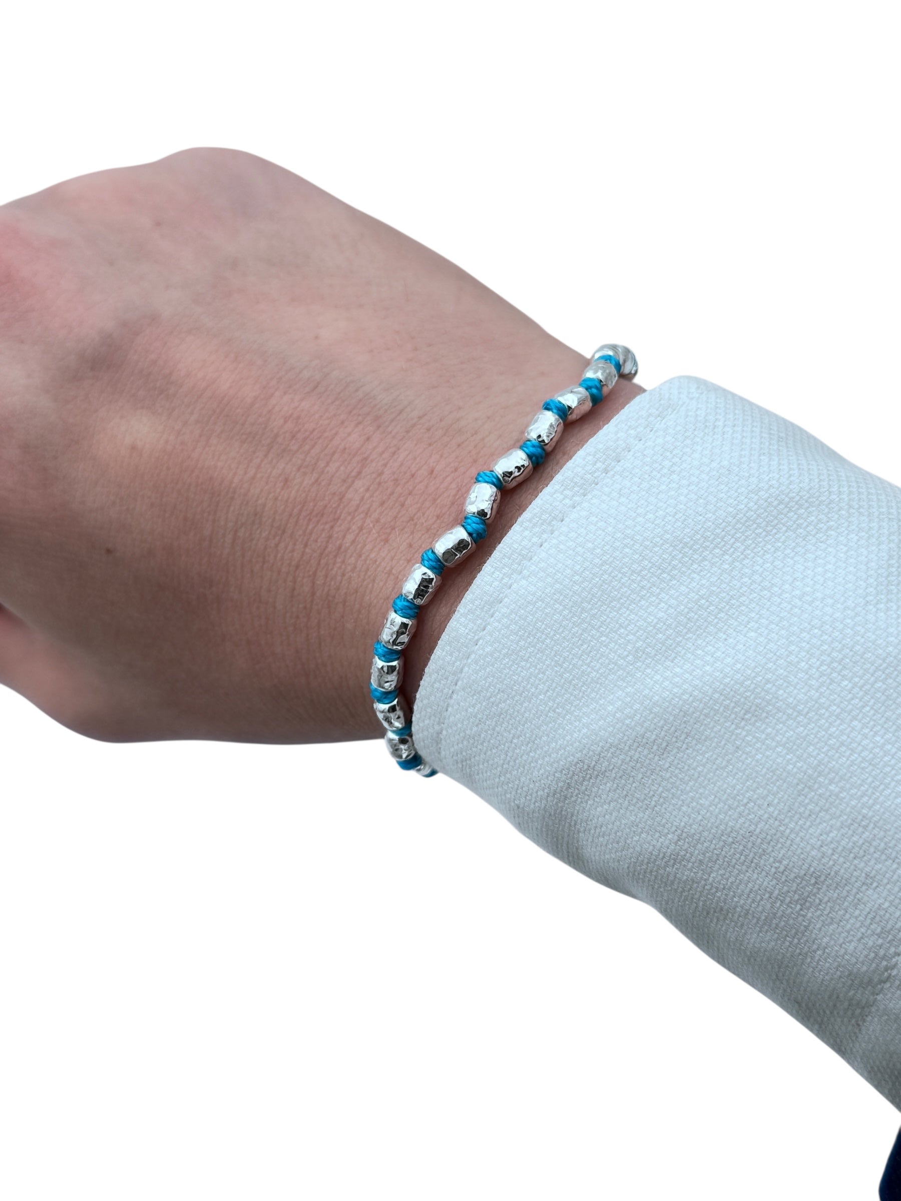 Bracciale Spadarella in argento, unisex, colore tiffany - SPBR431-tiffany