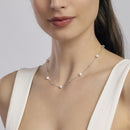 Mabina Donna - Girocollo con perle coltivate e zirconi punti luce DUCHESSA - 553230