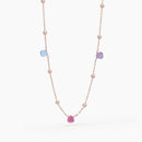 Mabina Donna - Collana lunga rosata con sfere e glass BEAUTY CODE - 553348
