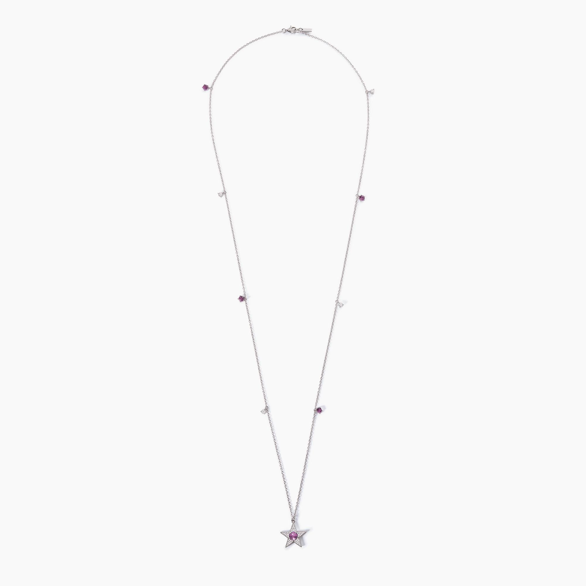 Mabina Woman - STARLET star and synthetic tourmaline necklace - 553513