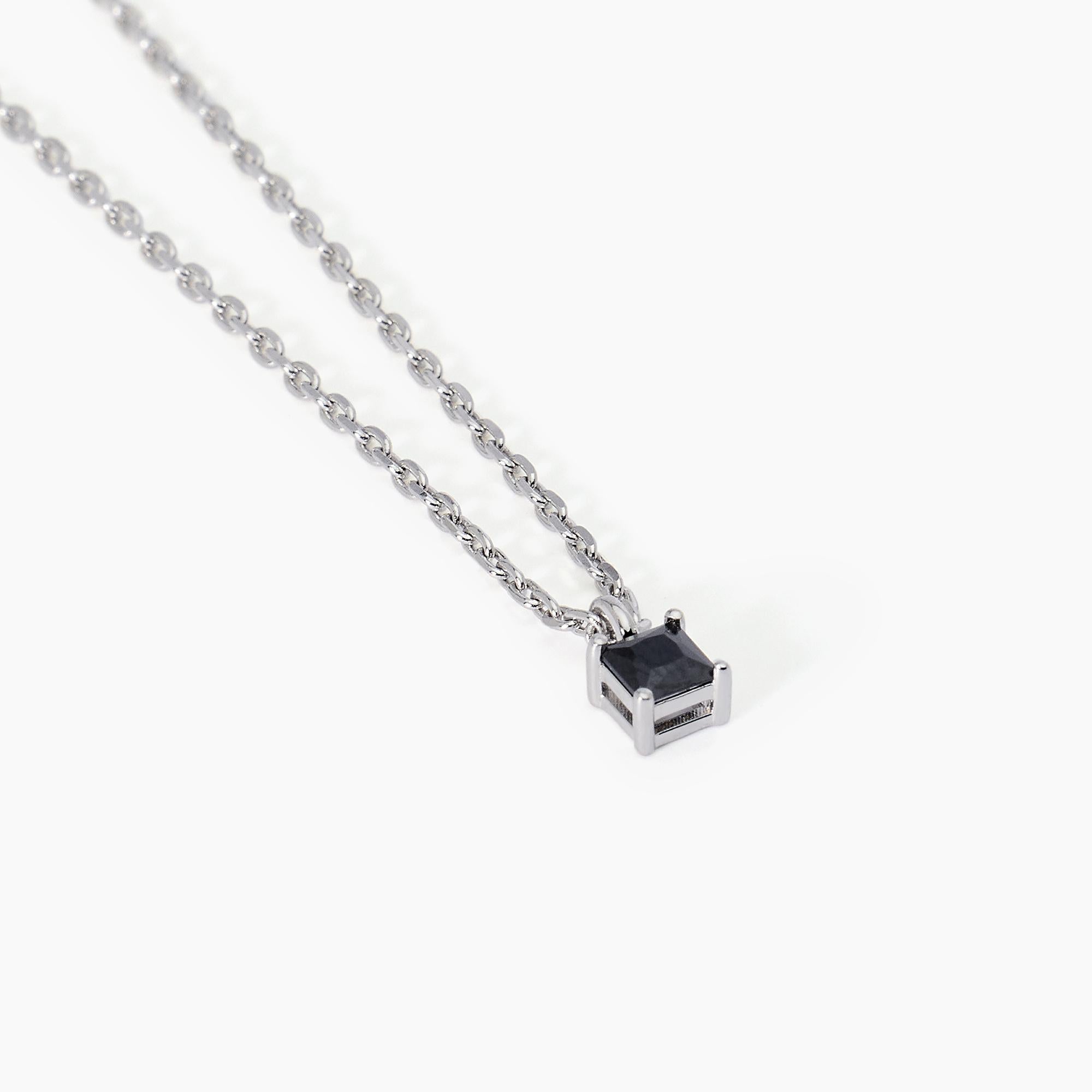 Mabina Uomo - Men's silver necklace with PUNTO DI VISTA pendant - 553572